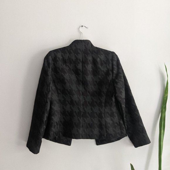 Perri Cutten Black Houndstooth Pattern Blazer S10AUS S2-4USA - Picture 2 of 8